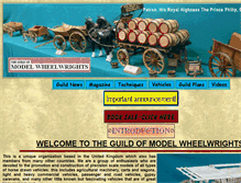 Tablet Screenshot of guildofmodelwheelwrights.org
